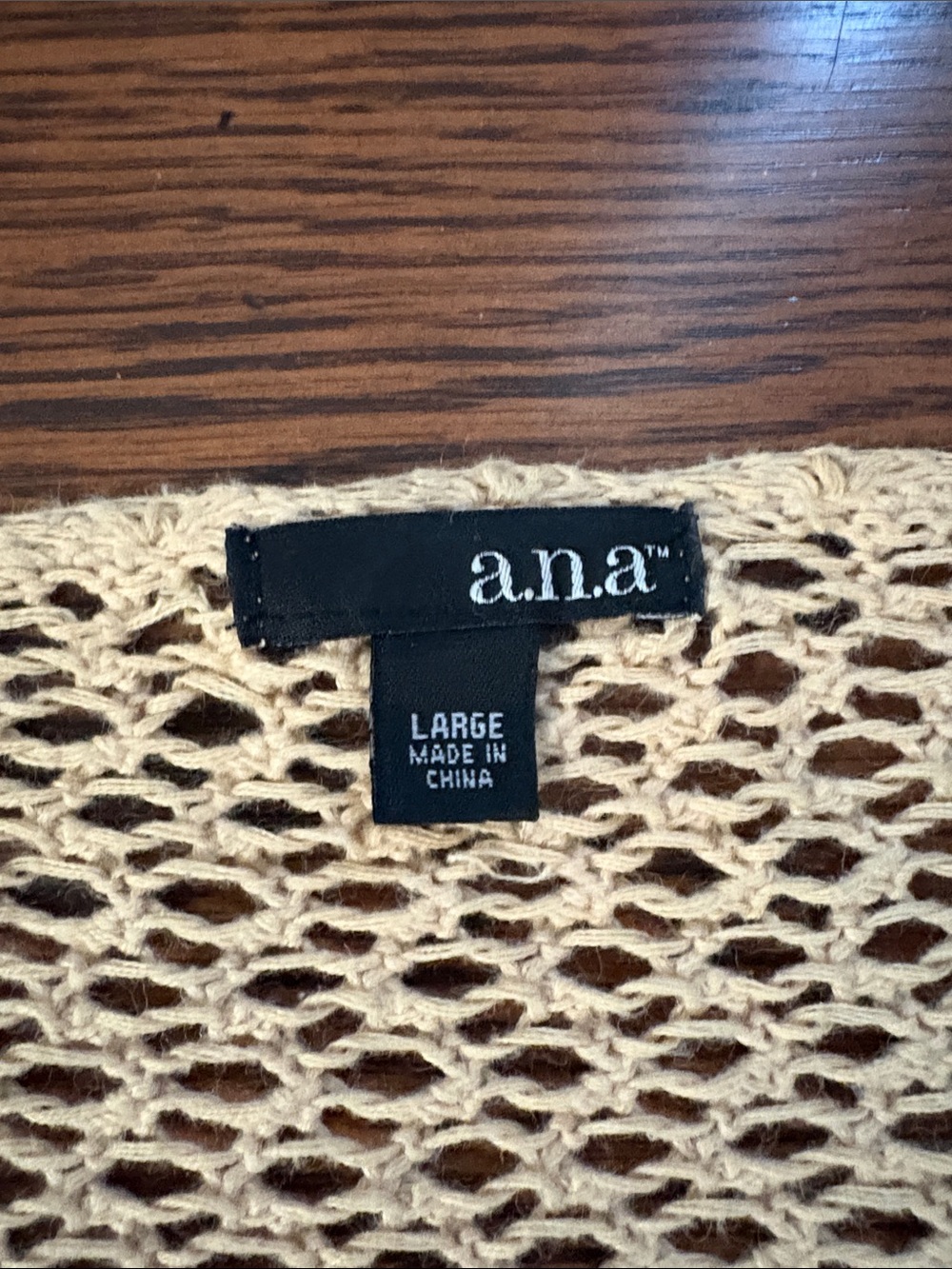 a.n.a Beige Crochet Open-Front Cardigan - Picture 5 of 9
